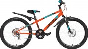 Велосипед 24' хардтейл NOVATRACK EXTREME оранж., диск, 6 ск., 12' 24SH6SD.EXTREME.12OR21 (А21)